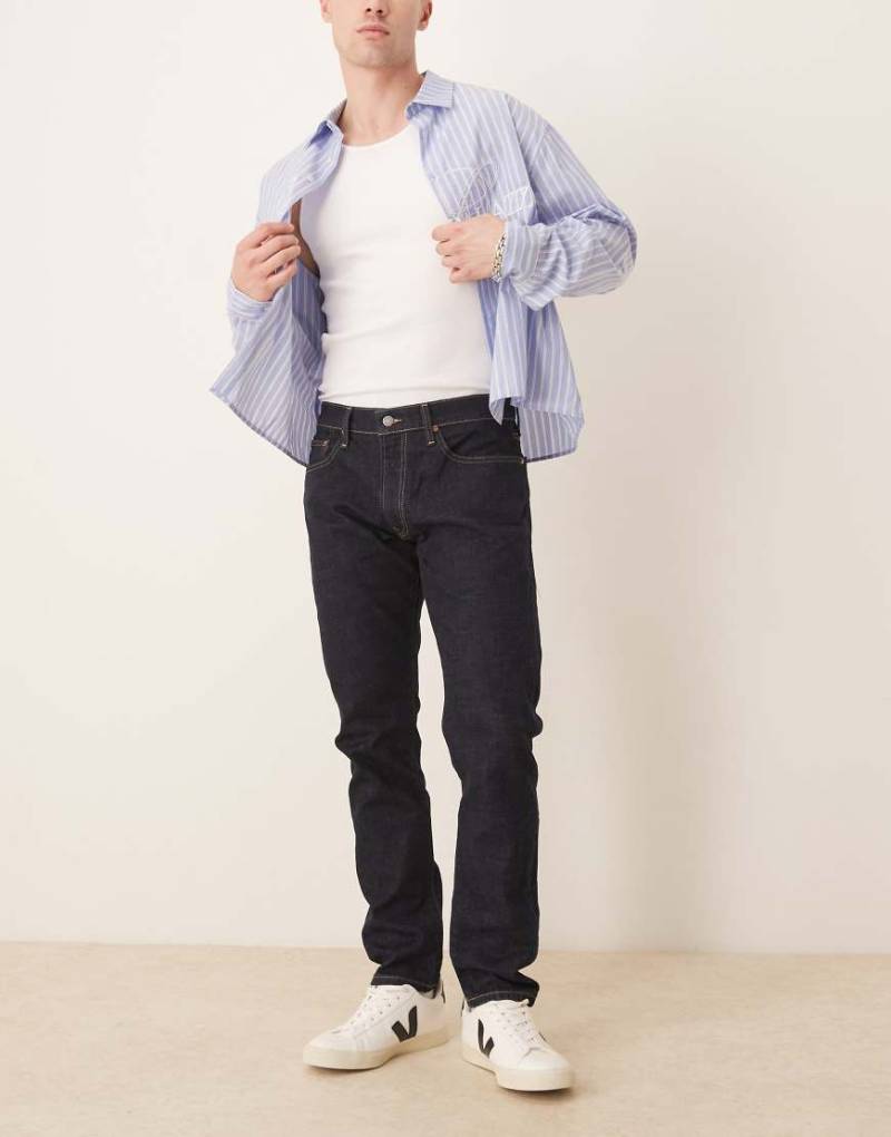 Polo Ralph Lauren - Parkside - Straight Jeans in dunkler Waschung mit Markenlogo-Marineblau von Polo Ralph Lauren