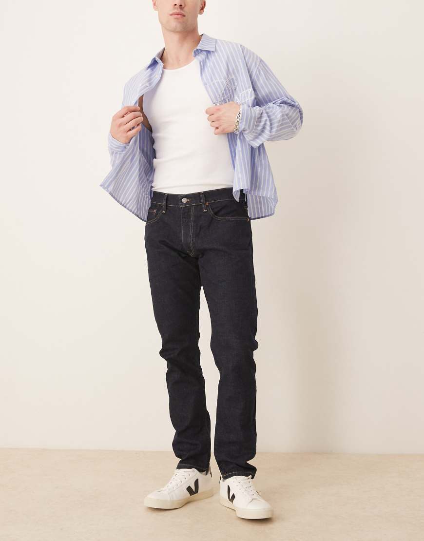Polo Ralph Lauren - Parkside - Straight Jeans in dunkler Waschung mit Markenlogo-Marineblau von Polo Ralph Lauren