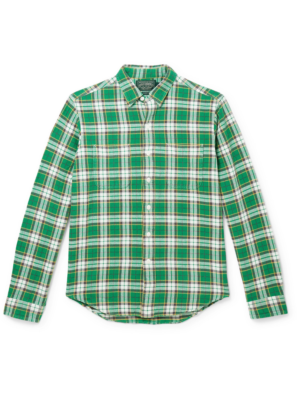 Polo Ralph Lauren - Polo Country Checked Cotton-Flannel Shirt - Men - Green - M von Polo Ralph Lauren