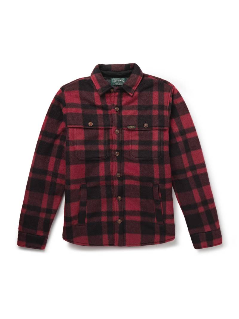 Polo Ralph Lauren - Polo Country Checked Padded Recycled-Fleece Overshirt - Men - Red - XS Polo Ralph Lauren - Polo Country Checked Padded Recycled-Fleece Overshirt - Men - Red - XS von Polo Ralph Lauren