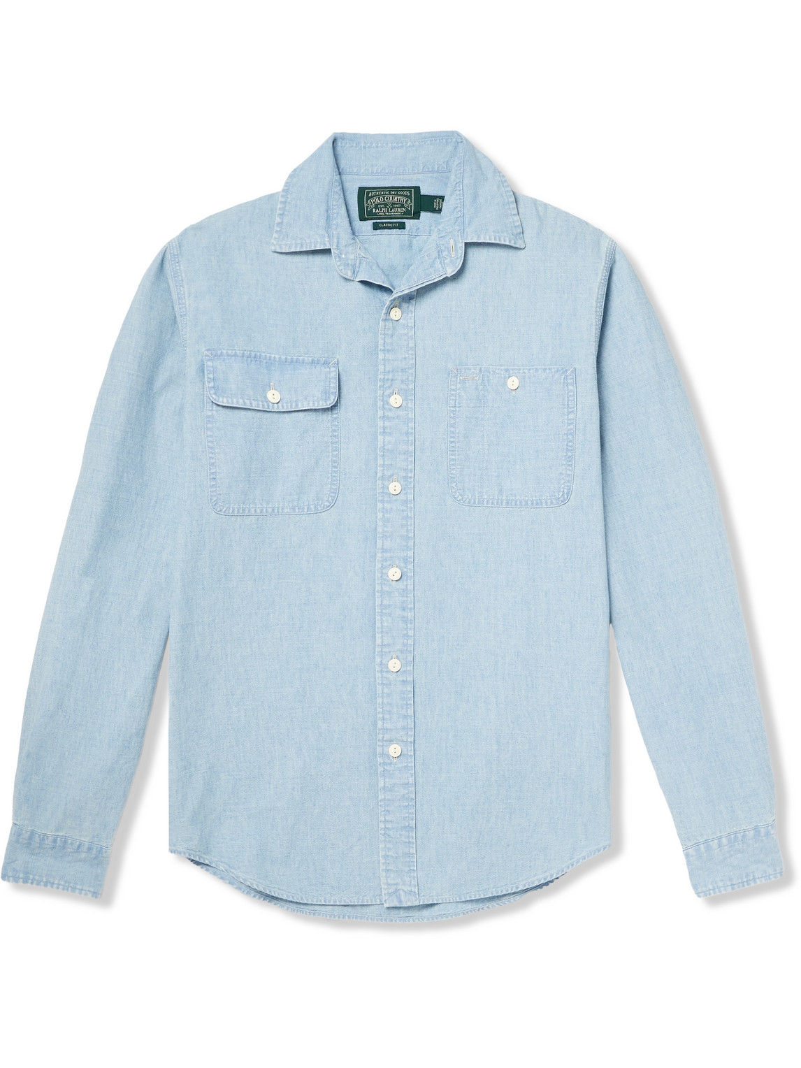 Polo Ralph Lauren - Polo Country Logo-Print Denim Shirt - Men - Blue - S von Polo Ralph Lauren