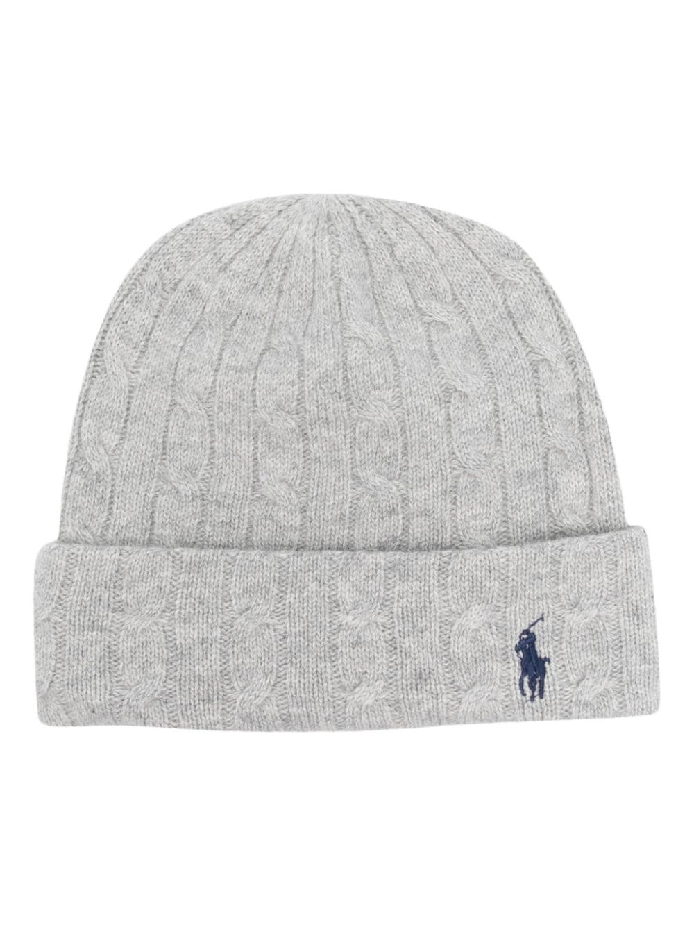 Polo Ralph Lauren Beanie mit Zopfmuster - Grau von Polo Ralph Lauren