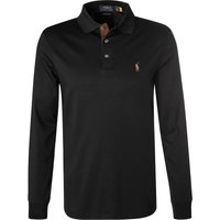 Polo Ralph Lauren Herren Polo-Shirt schwarz Baumwoll-Jersey Slim Fit von Polo Ralph Lauren