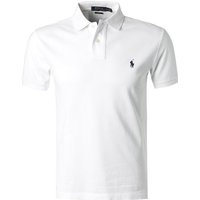 Polo Ralph Lauren Herren Polo-Shirt weiß Baumwoll-Piqué Slim Fit von Polo Ralph Lauren