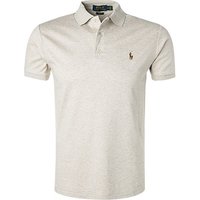 Polo Ralph Lauren Herren Polo-Shirt beige Baumwoll-Jersey meliert Slim Fit von Polo Ralph Lauren