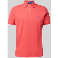 Polo Ralph Lauren Regular Fit Poloshirt mit Label-Stitching in Rot, Größe XXL von Polo Ralph Lauren