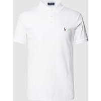 Polo Ralph Lauren Poloshirt mit Label-Stitching in Weiss, Größe S von Polo Ralph Lauren