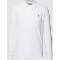 Polo Ralph Lauren Poloshirt mit Label-Stitching in Weiss, Größe XL von Polo Ralph Lauren