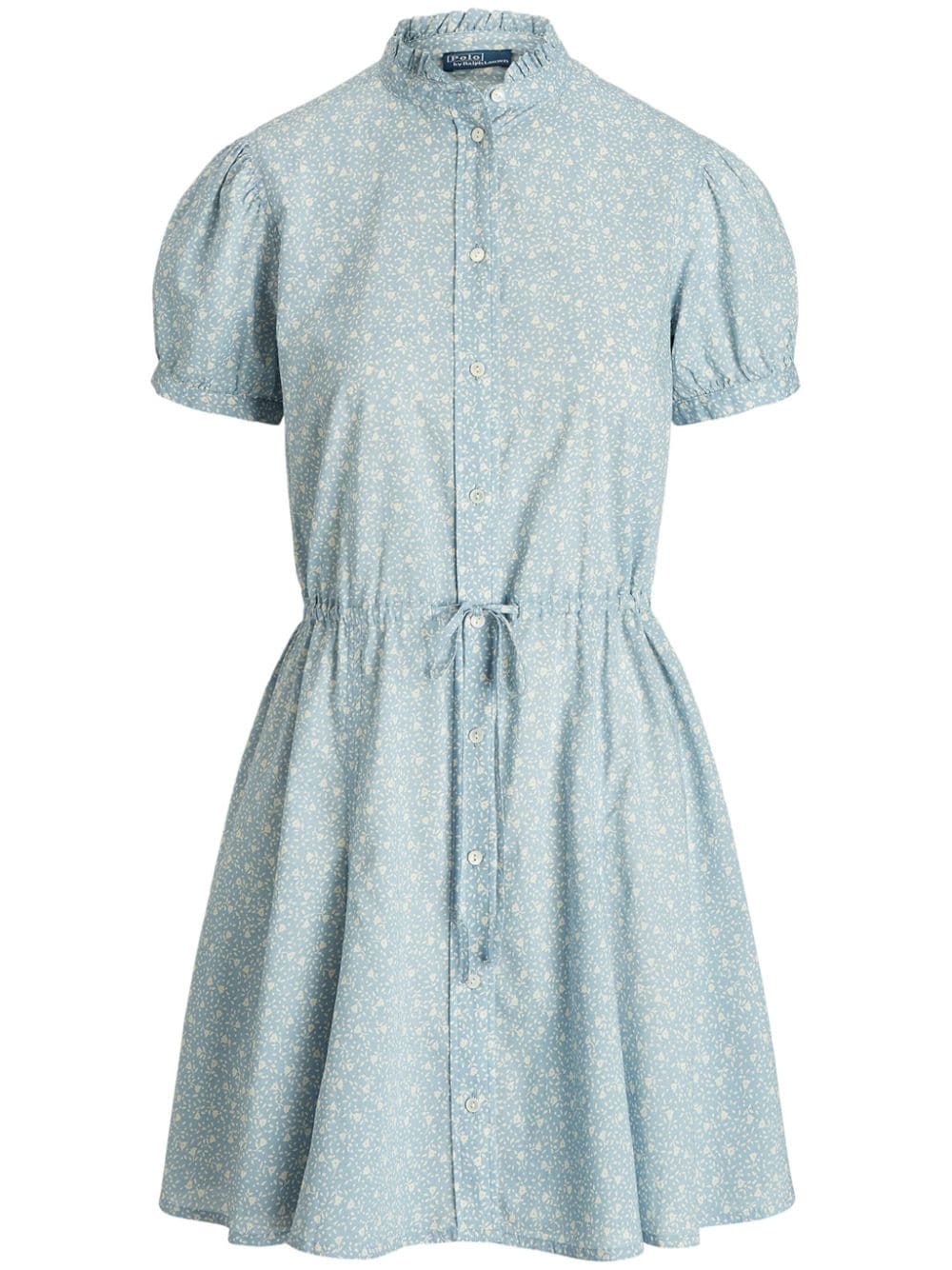 Polo Ralph Lauren Popeline-Kleid mit Blumen-Print - Blau von Polo Ralph Lauren