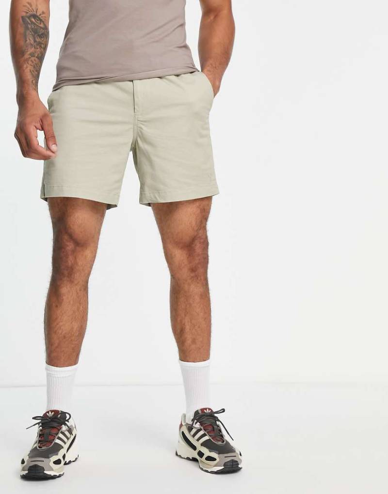 Polo Ralph Lauren - Prepster - Klassisch geschnittene Chino-Shorts in Beige mit Polospieler-Logo-Neutral von Polo Ralph Lauren