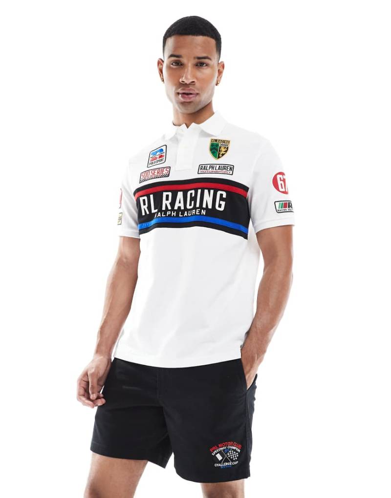 Polo Ralph Lauren - Prepsters - Chino-Shorts aus Twill in Schwarz mit Motorsport-Logo und flacher Front Polo Ralph Lauren - Prepsters - Chino-Shorts aus Twill in Schwarz mit Motorsport-Logo und flacher Front von Polo Ralph Lauren