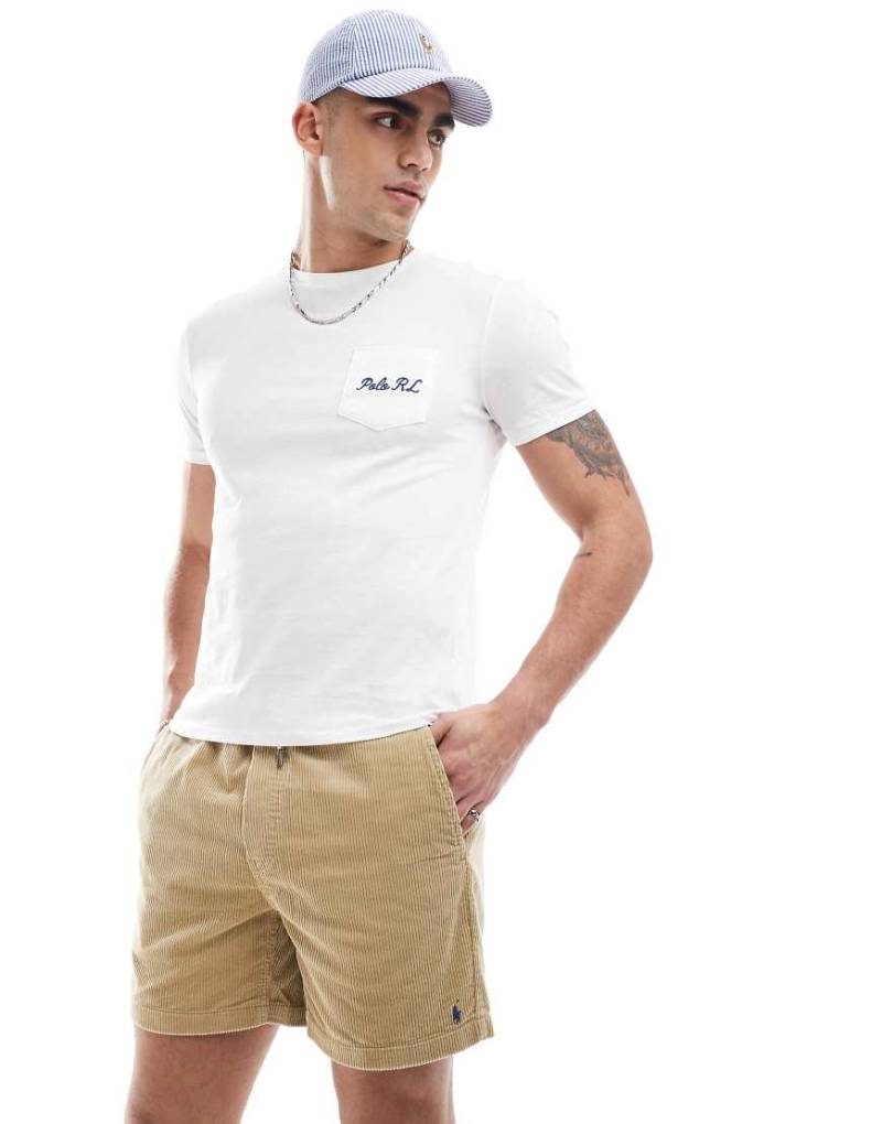 Polo Ralph Lauren - Prepster - Cord-Shorts in Beige mit Markenlogo-Neutral von Polo Ralph Lauren