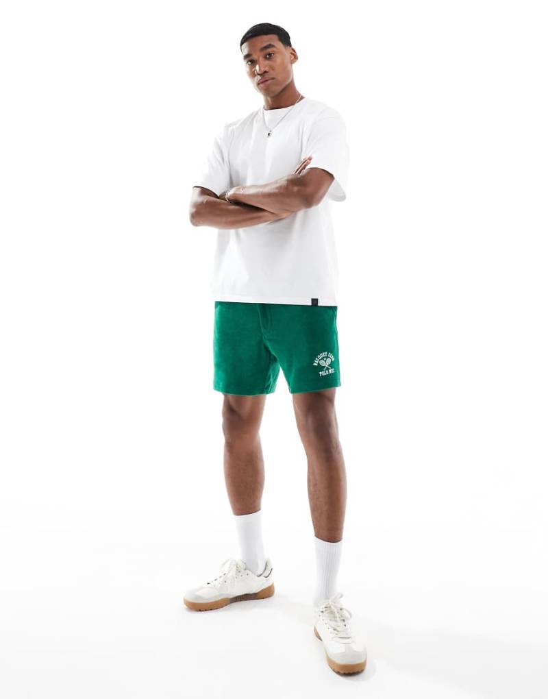 Polo Ralph Lauren - Prepsters Tennis Club - Shorts aus Baumwoll-Frottee in Mittelgrün von Polo Ralph Lauren
