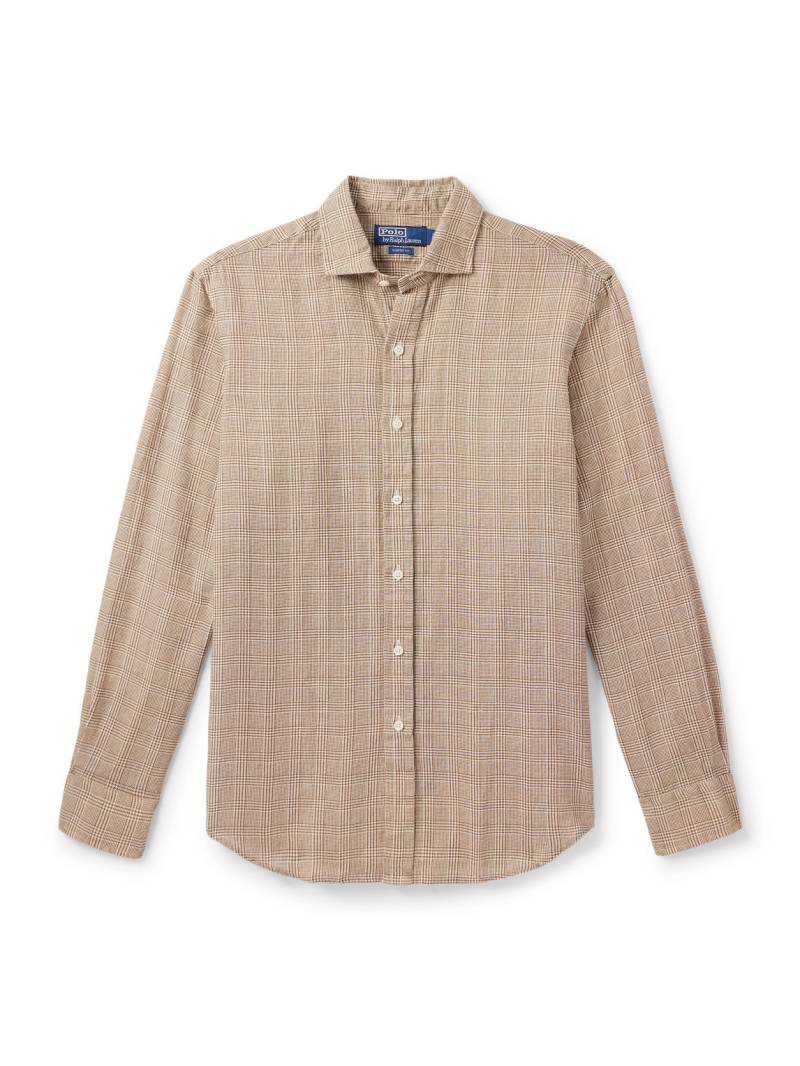 Polo Ralph Lauren - Prince of Wales Checked Cotton Shirt - Men - Neutrals - M von Polo Ralph Lauren