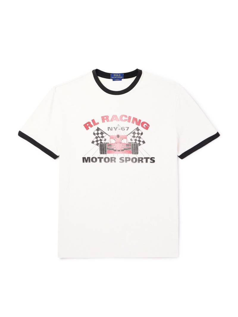 Polo Ralph Lauren - Printed Cotton-Jersey T-Shirt - Men - Neutrals - XL von Polo Ralph Lauren