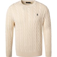 Polo Ralph Lauren Herren Pullover beige Baumwolle unifarben von Polo Ralph Lauren