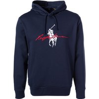 Polo Ralph Lauren Herren Hoodie blau Baumwolle Logo und Motiv von Polo Ralph Lauren