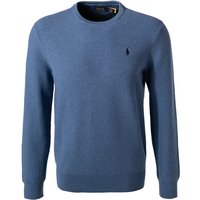 Polo Ralph Lauren Herren Pullover blau Baumwolle unifarben von Polo Ralph Lauren