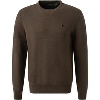 Polo Ralph Lauren Herren Pullover braun Baumwolle unifarben von Polo Ralph Lauren