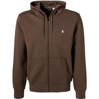 Polo Ralph Lauren Herren Sweatjacke braun Baumwolle unifarben von Polo Ralph Lauren