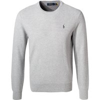 Polo Ralph Lauren Herren Pullover grau Baumwolle unifarben von Polo Ralph Lauren