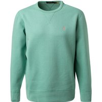 Polo Ralph Lauren Herren Sweatshirt grün Baumwolle unifarben von Polo Ralph Lauren