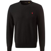 Polo Ralph Lauren Herren Pullover schwarz Baumwolle unifarben von Polo Ralph Lauren