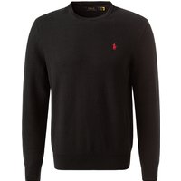 Polo Ralph Lauren Herren Pullover schwarz Baumwolle unifarben von Polo Ralph Lauren