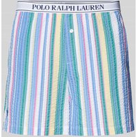 Polo Ralph Lauren Pyjama-Shorts mit Streifenmuster in Blau, Größe XS von Polo Ralph Lauren