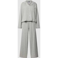 Polo Ralph Lauren Pyjama mit Brusttasche in Hellgrau Melange, Größe XS von Polo Ralph Lauren