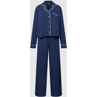 Polo Ralph Lauren Pyjama mit Label-Stitching in Marine, Größe L von Polo Ralph Lauren