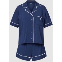 Polo Ralph Lauren Pyjama mit Label-Stitching in Marine, Größe XS von Polo Ralph Lauren