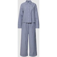 Polo Ralph Lauren Pyjama mit Streifenmuster in Marine, Größe L von Polo Ralph Lauren