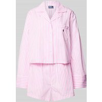 Polo Ralph Lauren Pyjama mit Streifenmuster in Rosa, Größe XXL von Polo Ralph Lauren