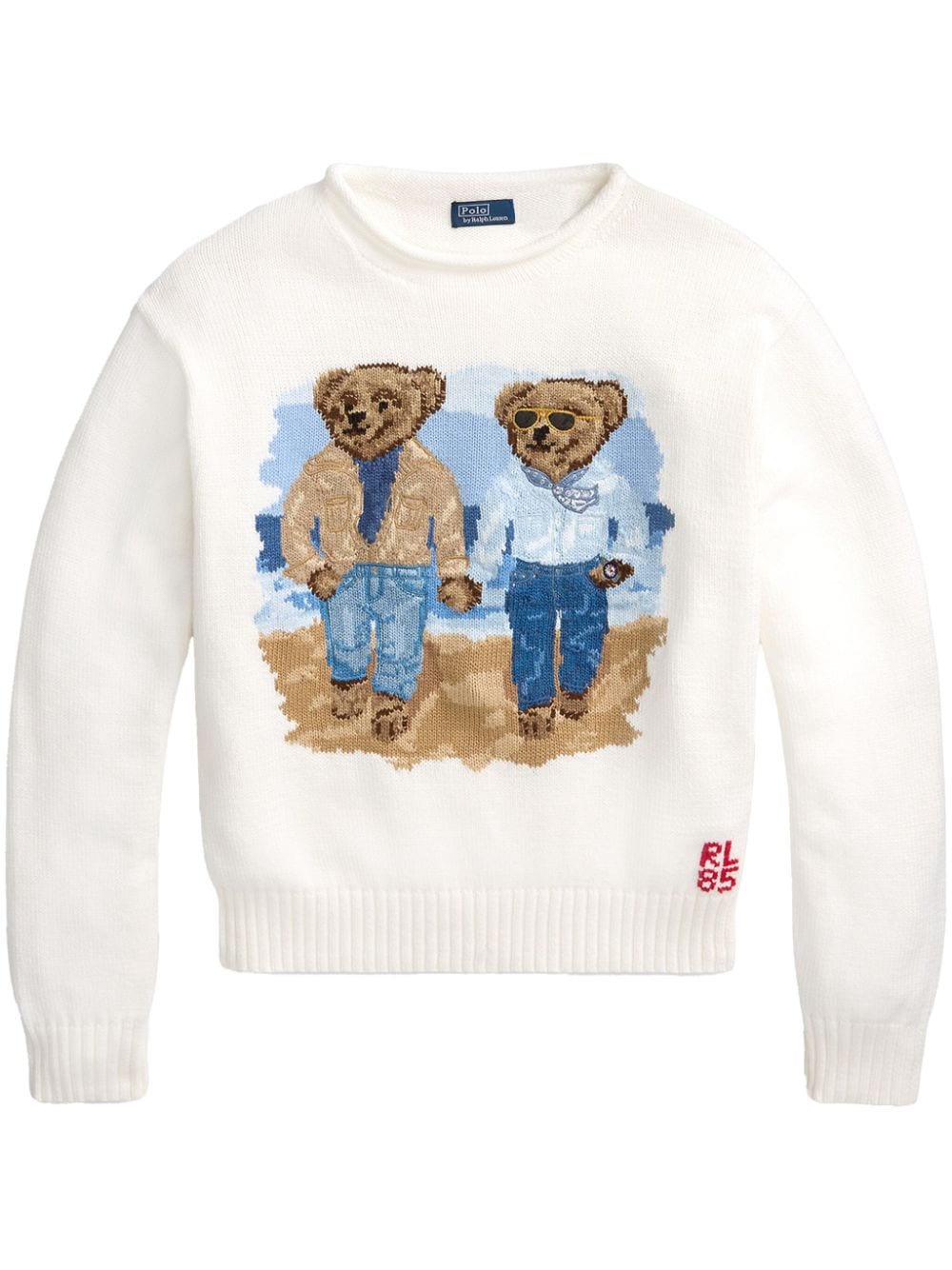 Polo Ralph Lauren Ralph & Ricky Bear Pullover - Weiß von Polo Ralph Lauren