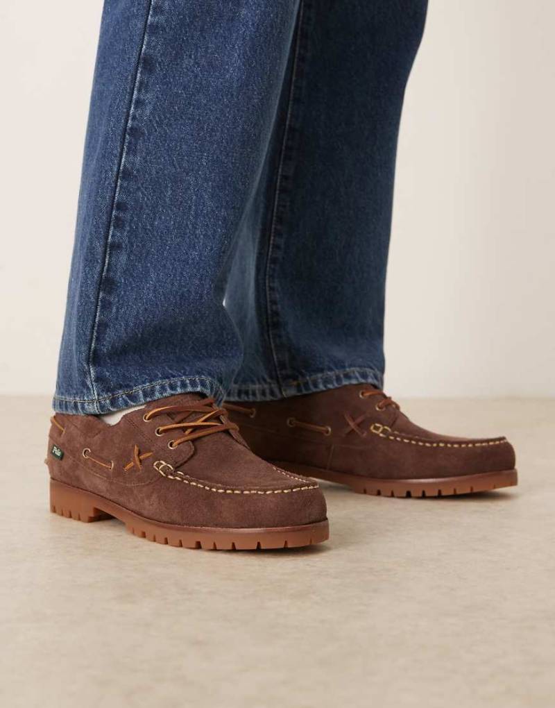 Polo Ralph Lauren - Ranger Deck - Bootsschuhe in Dunkelbraun-Brown von Polo Ralph Lauren