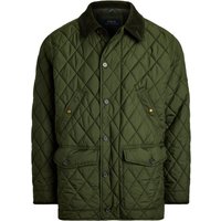 Polo Ralph Lauren Gefütterte Steppjacke mit Cordbesatz am Kragen in L von Polo Ralph Lauren