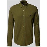 Polo Ralph Lauren Slim Fit Freizeithemd mit Button-Down-Kragen in Khaki, Größe XXL von Polo Ralph Lauren