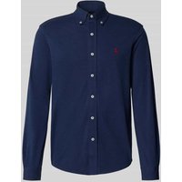 Polo Ralph Lauren Regular Fit Freizeithemd mit Button-Down-Kragen in Marine Melange, Größe M von Polo Ralph Lauren