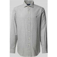 Polo Ralph Lauren Regular Fit Freizeithemd mit Haifischkragen in Hellgrau, Größe XXL von Polo Ralph Lauren