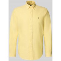 Polo Ralph Lauren Regular Fit Freizeithemd mit Logo-Stitching Modell 'Cub' in Gelb, Größe M von Polo Ralph Lauren