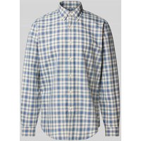 Polo Ralph Lauren Regular Fit Freizeithemd mit Logo-Stitching in Marine, Größe M von Polo Ralph Lauren