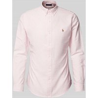 Polo Ralph Lauren Regular Fit Freizeithemd mit Logo-Stitching in Rose, Größe XXL von Polo Ralph Lauren