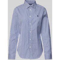 Polo Ralph Lauren Regular Fit Hemdbluse mit Logo-Stitching in Royal, Größe 34 von Polo Ralph Lauren