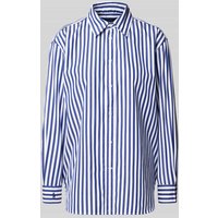 Polo Ralph Lauren Regular Fit Hemdbluse mit Logo-Stitching in Royal, Größe M von Polo Ralph Lauren