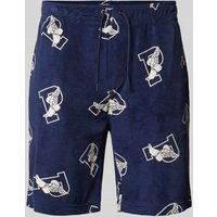 Polo Ralph Lauren Regular Fit Shorts mit Label-Prints Modell 'TERRY' in Marine, Größe M Polo Ralph Lauren Regular Fit Shorts mit Label-Prints Modell 'TERRY' in Marine, Größe M von Polo Ralph Lauren