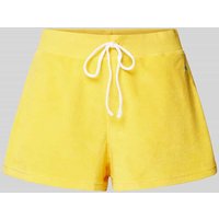 Polo Ralph Lauren Regular Fit Shorts mit Logo-Stitching Modell 'TERRY' in Gelb, Größe XL von Polo Ralph Lauren