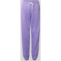 Polo Ralph Lauren Regular Fit Sweatpants mit Tunnelzug Modell 'Knit' in Lila, Größe XXL von Polo Ralph Lauren