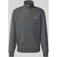 Polo Ralph Lauren Regular Fit Troyer mit Troyer-Kragen Modell 'Double' in Anthrazit, Größe XL von Polo Ralph Lauren