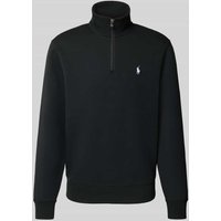 Polo Ralph Lauren Regular Fit Troyer mit Troyer-Kragen Modell 'Double' in Black, Größe M von Polo Ralph Lauren